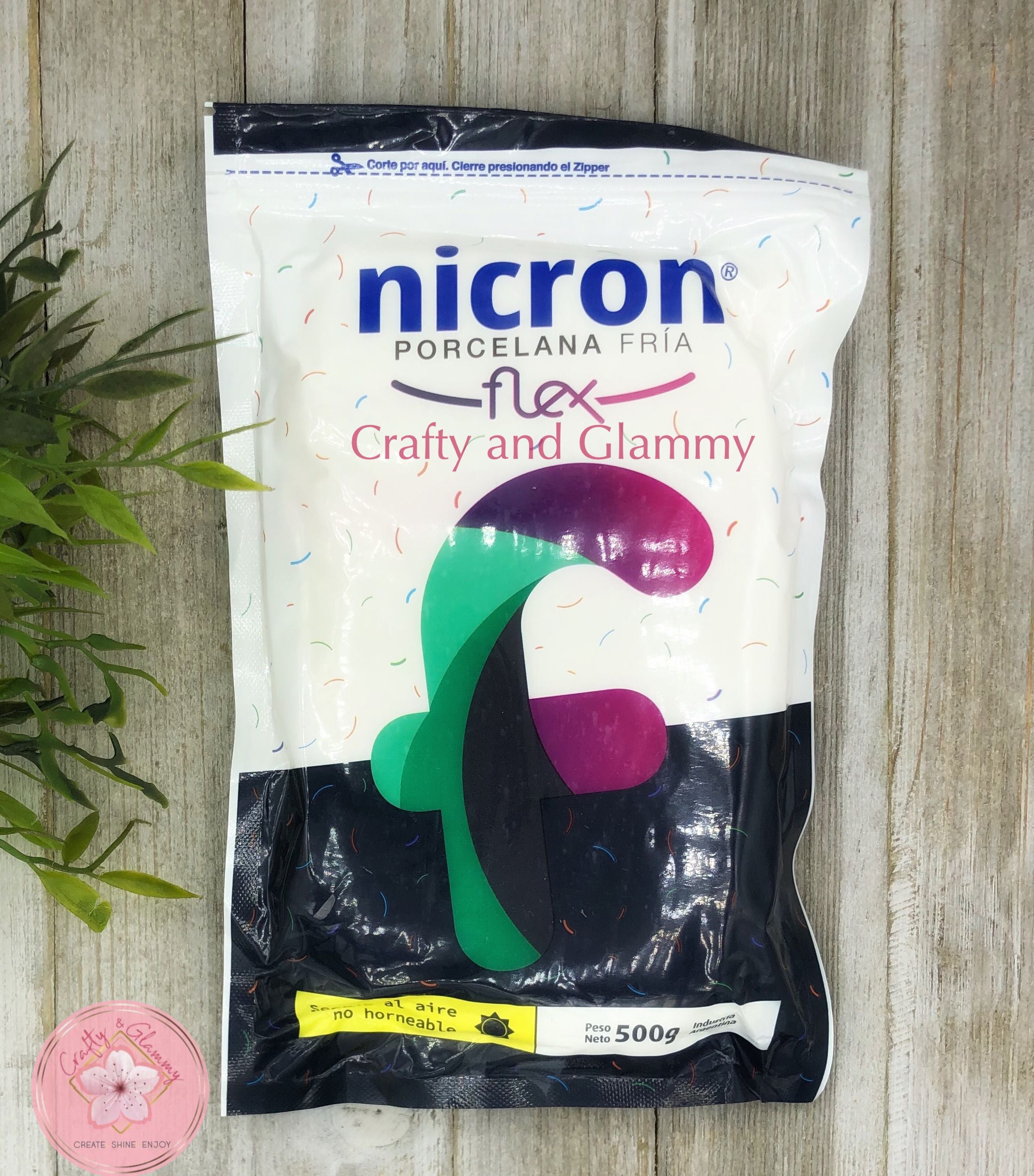 Flexible cold porcelain Nicron Flex similar to polymer clay