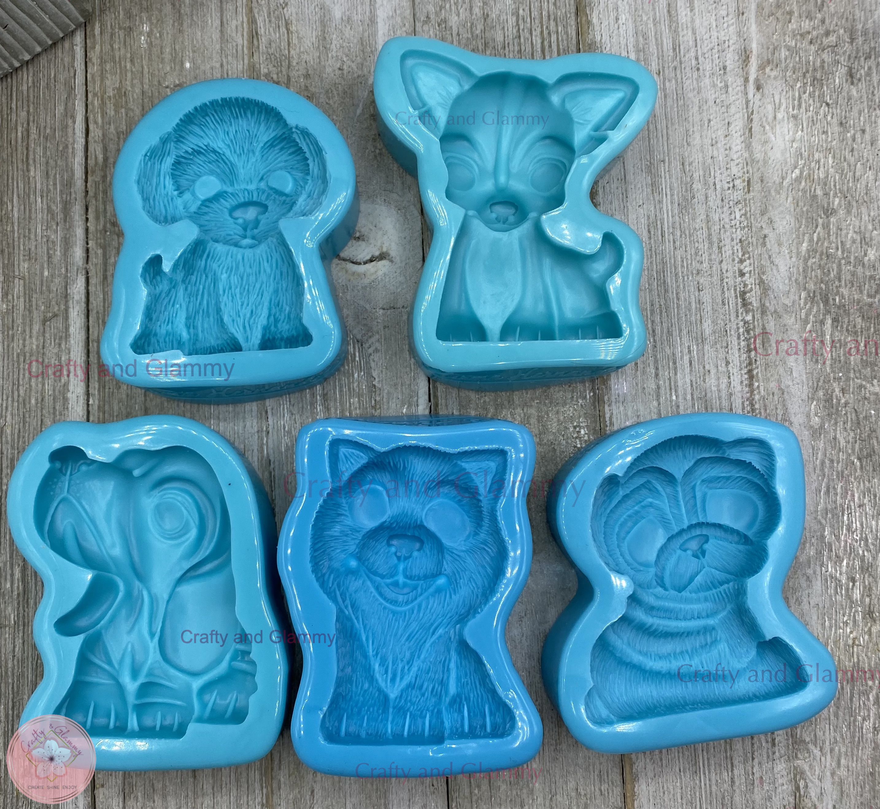 dogs breed silicon mold, pug silicon mold, chihuahua silicon mold, maltese silicon mold, husky silicone mold, basset hound silicone mold, molde silicon perro, cachorros, molde de silicon