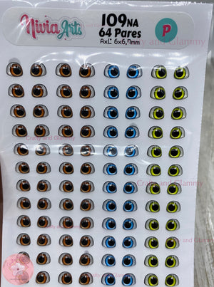 Resin Eyes Stickers 